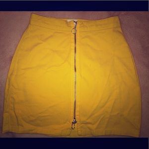 Yellow Mini skirt